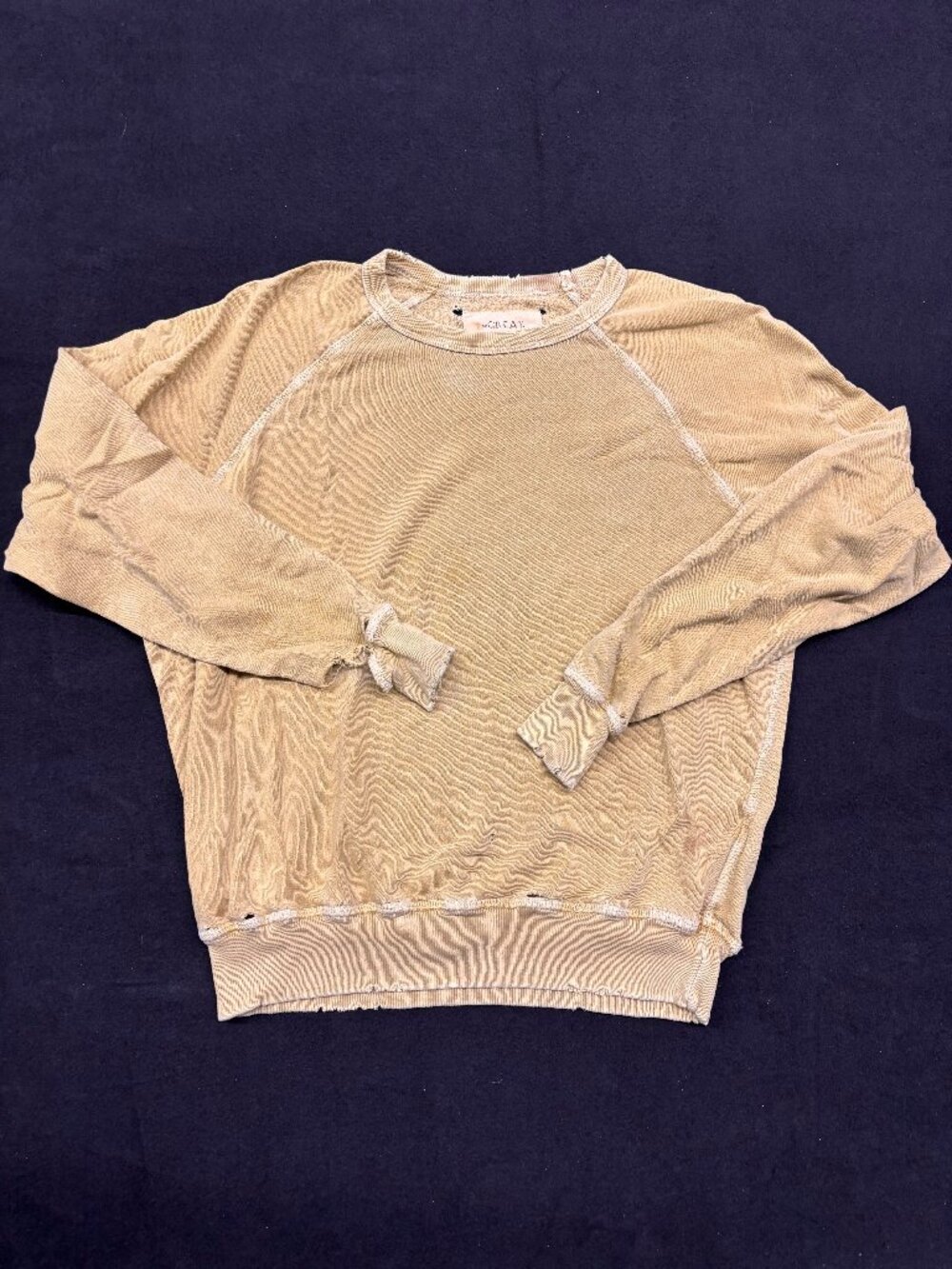 Sweatshirt The Great Mustard Distressed Raglan